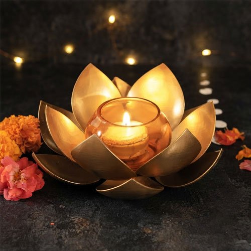 lotus t light holder