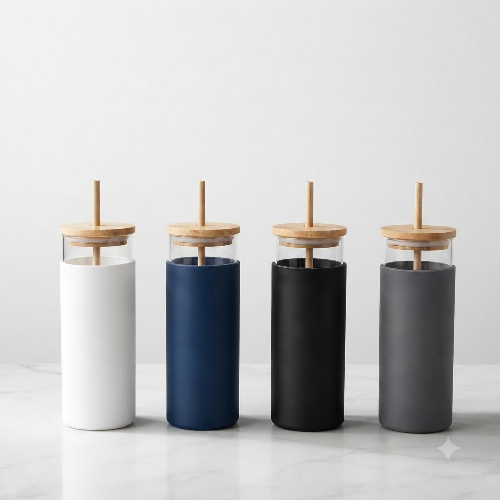 Tumbler wooden straw