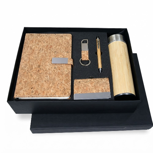 Eco freindly Cork Bamboo gift set